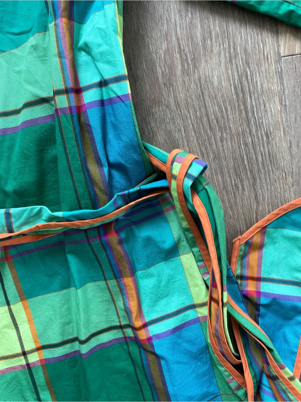 FRANCES VALENTINE DORIS CARTER MADRAS DRESS - Picture 10 of 13